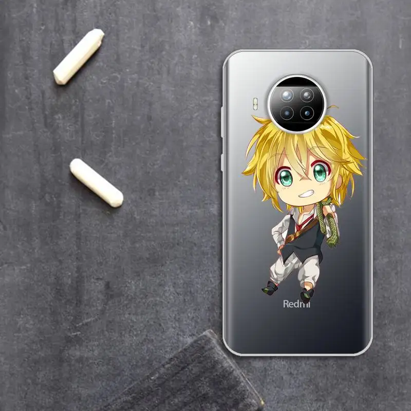 

Seven Deadly Sins hot anime Phone Case Transparent for Xiaomi Redmi note 10 t 8 9 pro lite 11