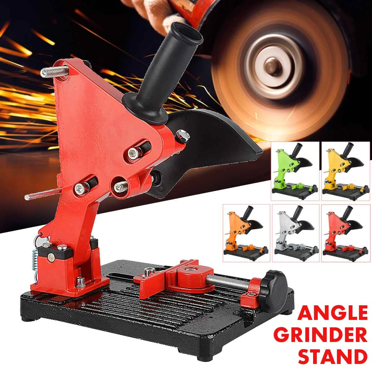 

Angle Grinder Stand Angle Grinder Bracket Holder for 100-125 Angle Grinder DIY Cutting Stand Woodworking Power Tools Accessories