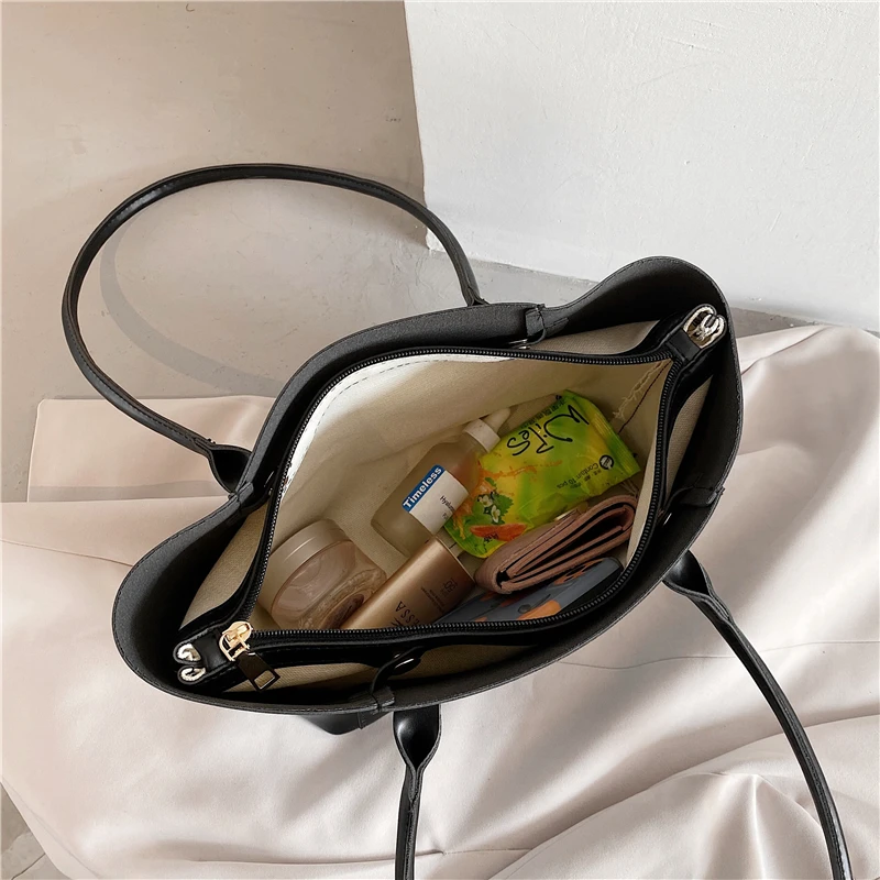 

French Design Trapeze Shoulder Bags For Women Large Capacity Ladies A4 Document Tote Bag High Quality Vintage Work Hand Bag 2021