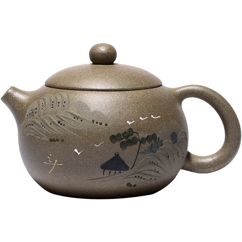 

Color Handpainte Yixing Teapot Ore Mud Xishi Kettle Send Gift Box Creative Teaware
