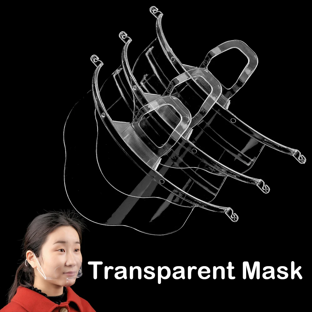 10 шт. прозрачная маска для кухни ресторана пластика спрей тумана слюна крышка