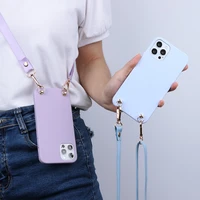 strap cord candy case for samsung galaxy a52 a12 a32 a22 a72 a51 a71 a31 s21 plus s22 ultra s20 fe tpu lanyard necklace cover