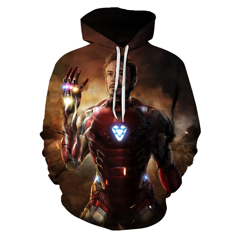 Лидер продаж толстовка с 3D принтом супергероя толстовки для мужчин и женщин