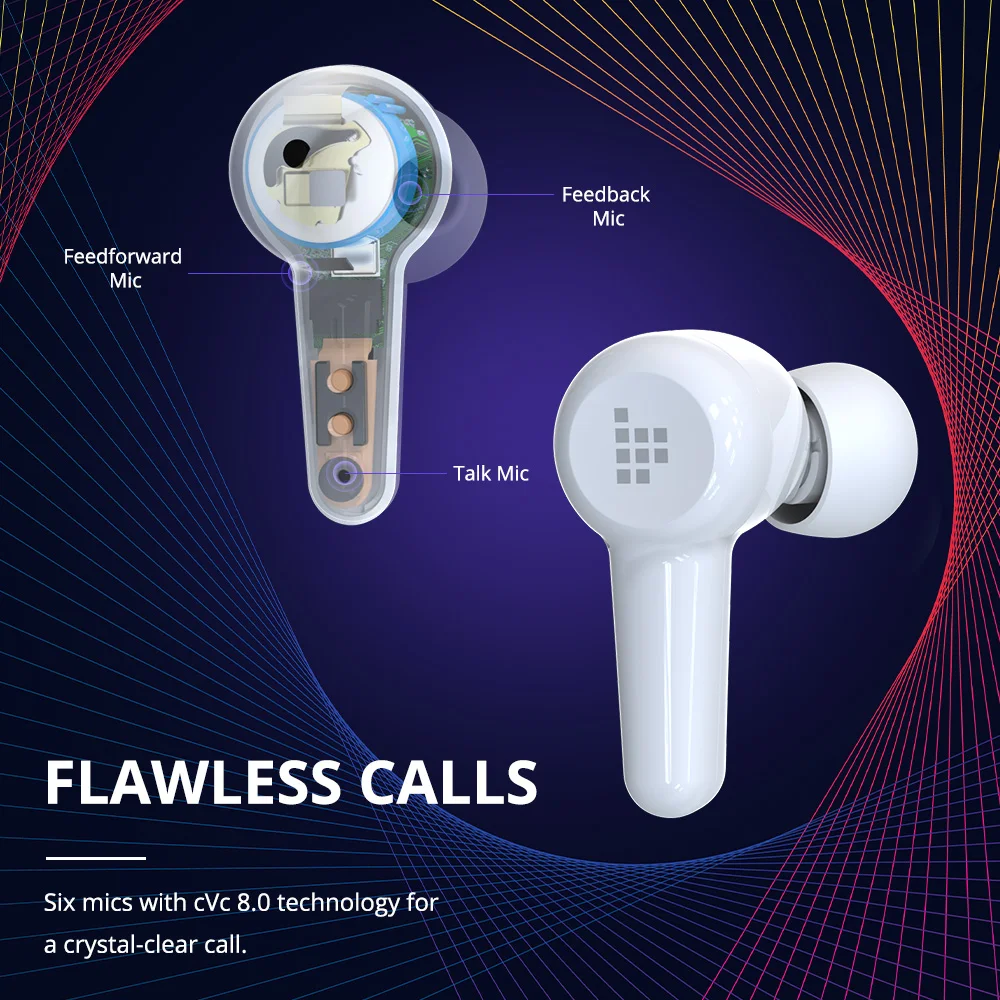 Беспроводные наушники Tronsmart Apollo Air + ANC с поддержкой Bluetooth 5 2 активным