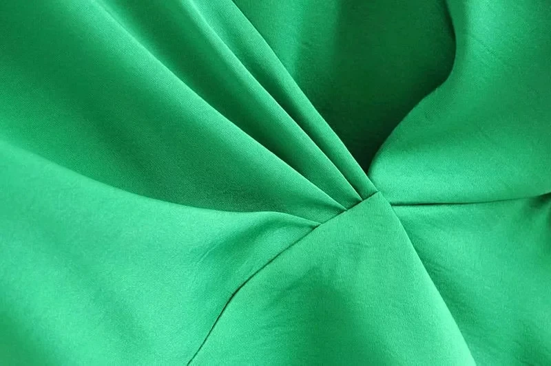 Английский стиль, блестящая шелковая блуза с v-образным вырезом, mujer de moda, кимоно, зеленая блузка для женщин, женские топы и блузки размера плюс