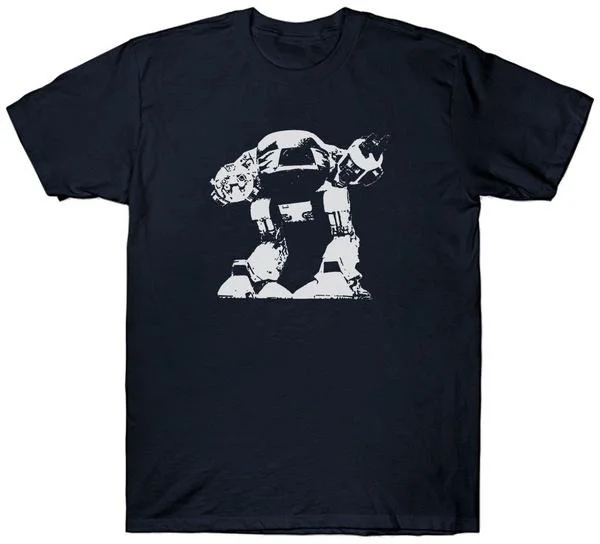 Мужская футболка с коротким рукавом ED ROBOCOP FILM 1980-х годов | одежда