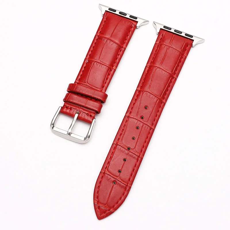 Ремешок кожаный для Apple Watch 6 Band двойной браслет iwatch Series 5 4 3 SE 44 мм 40 42 38