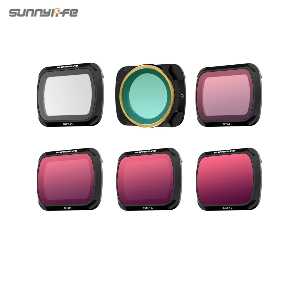 

Фильтр объектива Sunnylife для дрона DJI Mavic Air 2, фильтры UV CPL ND 4 8 16 32 PL, аксессуары для камеры DJI Mavic Air 2