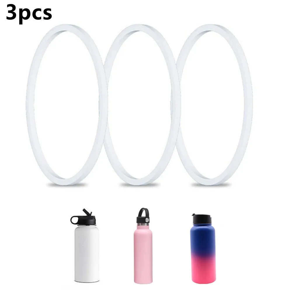 

3Pcs Silicone Replacement Sealing Ring Gasket Replacement Part For HYDR0 FLASK Water Bottle Flip Cover Straw Cover Rivet Cover