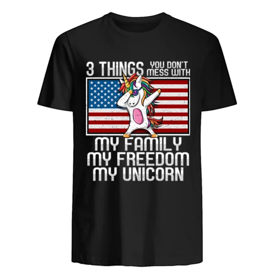 

Funny Dabbing Unicorn American Flag T-Shirt. Summer Cotton Short Sleeve O-Neck Mens T Shirt New S-3XL