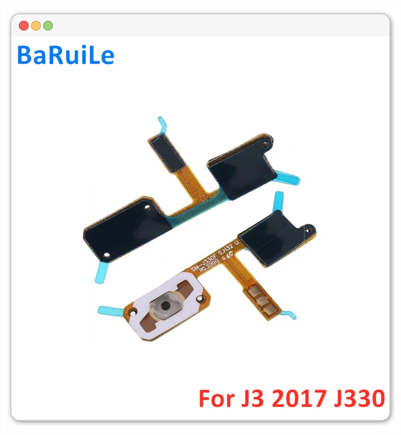 BaRuiLe 10 шт. для Samsung Galaxy J3 2017 J330 J330F Главная Кнопка ключ возврата светильник Сенсор