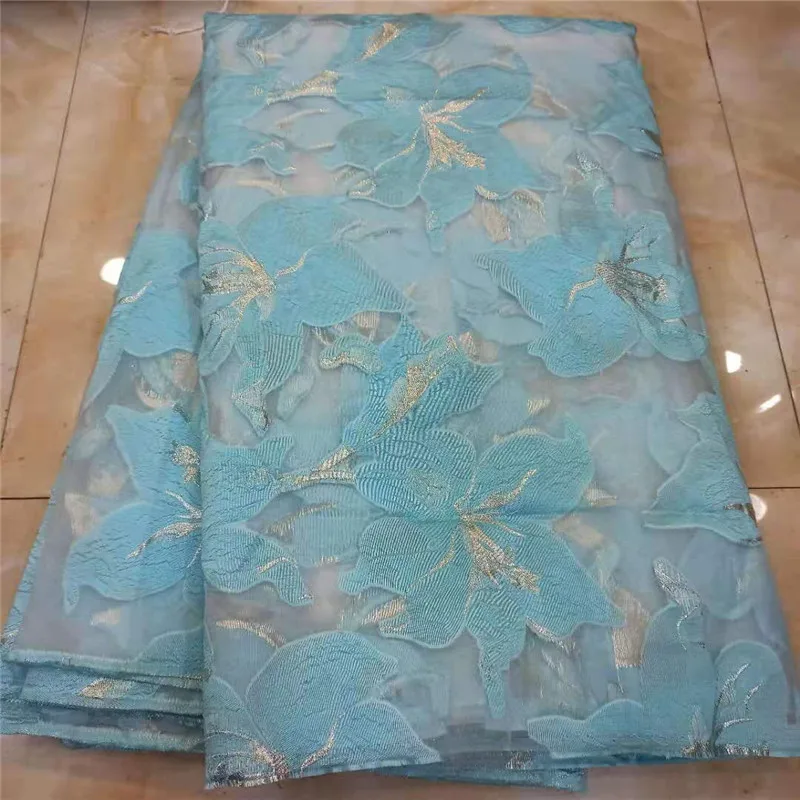 Новый дизайн жаккардовая органза с блестками Женская ткань Высококачественная