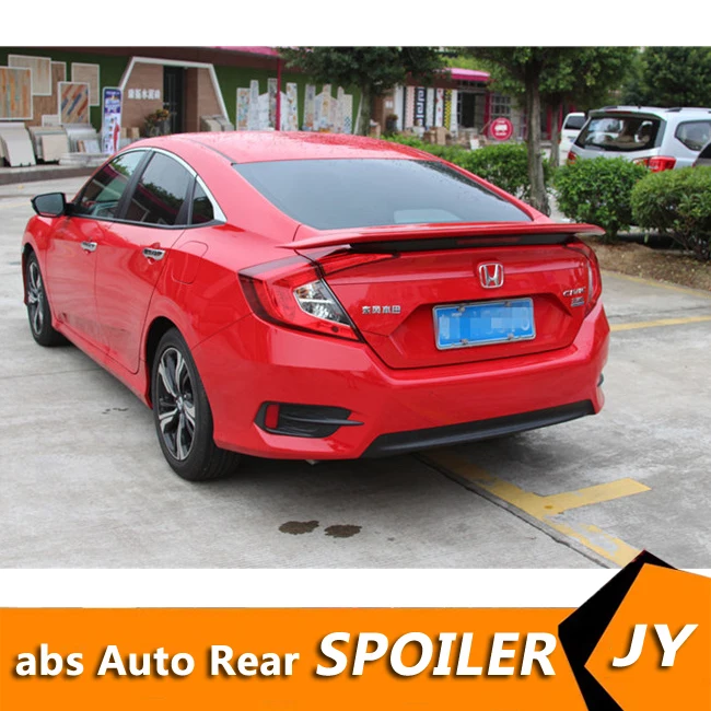 Для HONDA Civic спойлер 2016 2018 civic с светильник высокого качества ABS Материал заднее