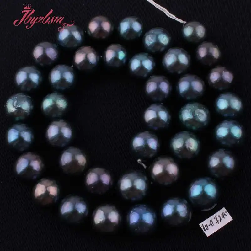 Черный жемчуг пресноводных Nearround натуральные камни Натуральный камень