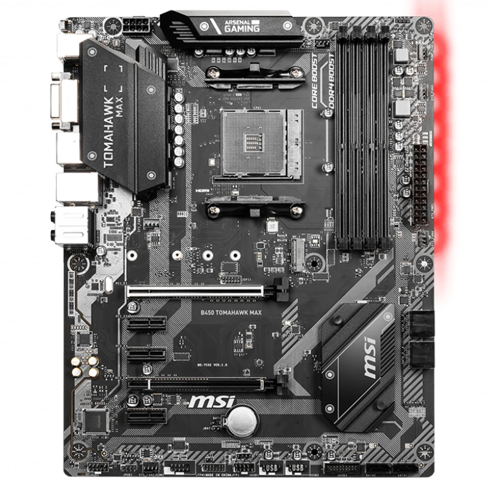 Verkaufen Original MSI Motherboard B450 Tomahawk Max AMD Ryzen 3rd CPU AM4 Gaming M.2 USB 3,1 4xDDR4 Crossfire ATX B450 Marke Mainboard