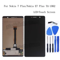6 0 original for nokia 7 plus ta 1062 lcd display touch screen digitizer accessories phone repair kit for nokia e7 plus 7plus