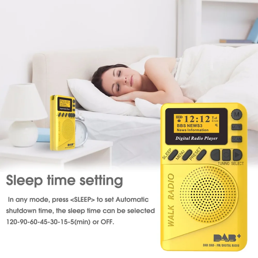 JINSERTA DAB/DAB+ цифровой fm-радио приемник портативный Bluetooth 5,0 музыкальный плеер Поддержка Hnadafree U диск TF карта Aux-in сигнализация