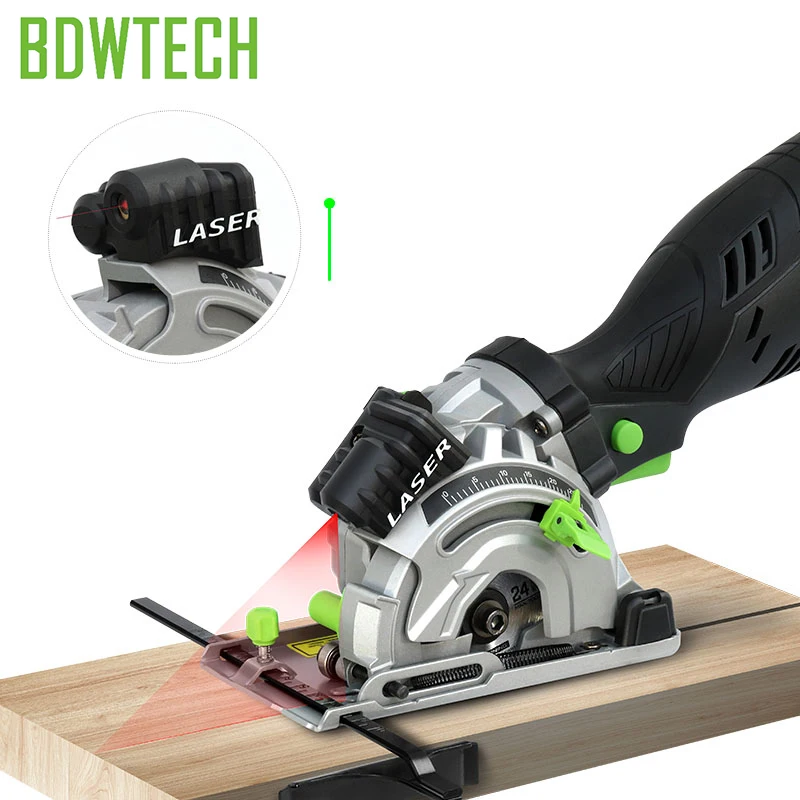 Bodew Tech BTC01 5.8Amp мини циркулярная компактная пила с 89 мм &quot24 T TCT лезвие вакуумный