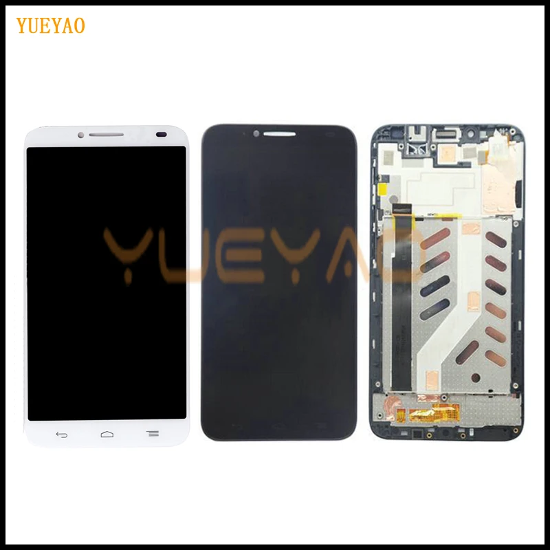 Для Alcatel One Touch Idol 2 6037 OT6037 6037B жк-экран + сенсорный дигитайзер с рамкой для |