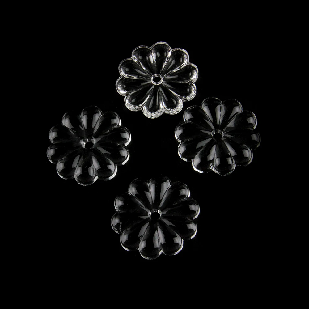 

2000pcs/lot , 20mm 25mm flower shape crystal glass beads