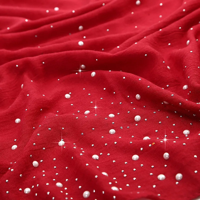 Женский шифоновый однотонный мусульманский головной платок шали и накидки из