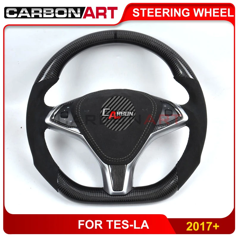 Руль из углеродного волокна для tesla s 2017 suv model 3 WYE 85W интерьер спортивный дизайн