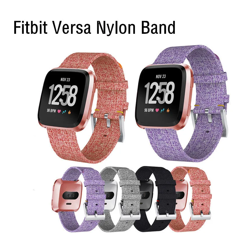 

Ремешок для часов Fitbit Versa, ремешок для смарт-часов Fitbit Versa, нейлоновый спортивный ремешок для умных часов, браслет для фитнеса