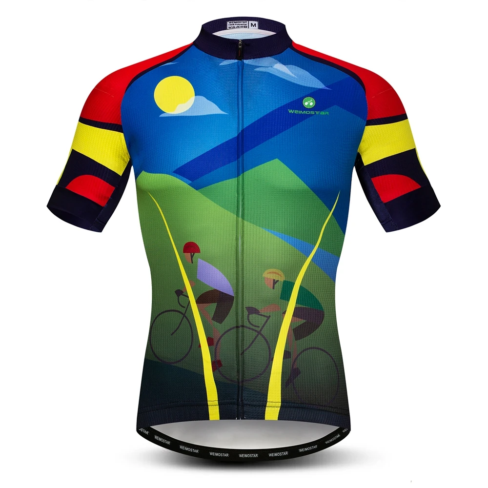 

Weimostar Cycling Jersey Men Summer Short Sleeve Bicycle Jersey MTB Bike Jersey Racing Cycling Shirt Top Maillot ciclismo