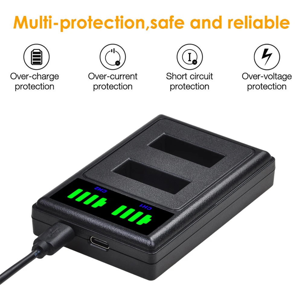 PG1050 Батарея Зарядное устройство Комплект для спортивной экшн камеры SJCAM SJ4000 SJ5000