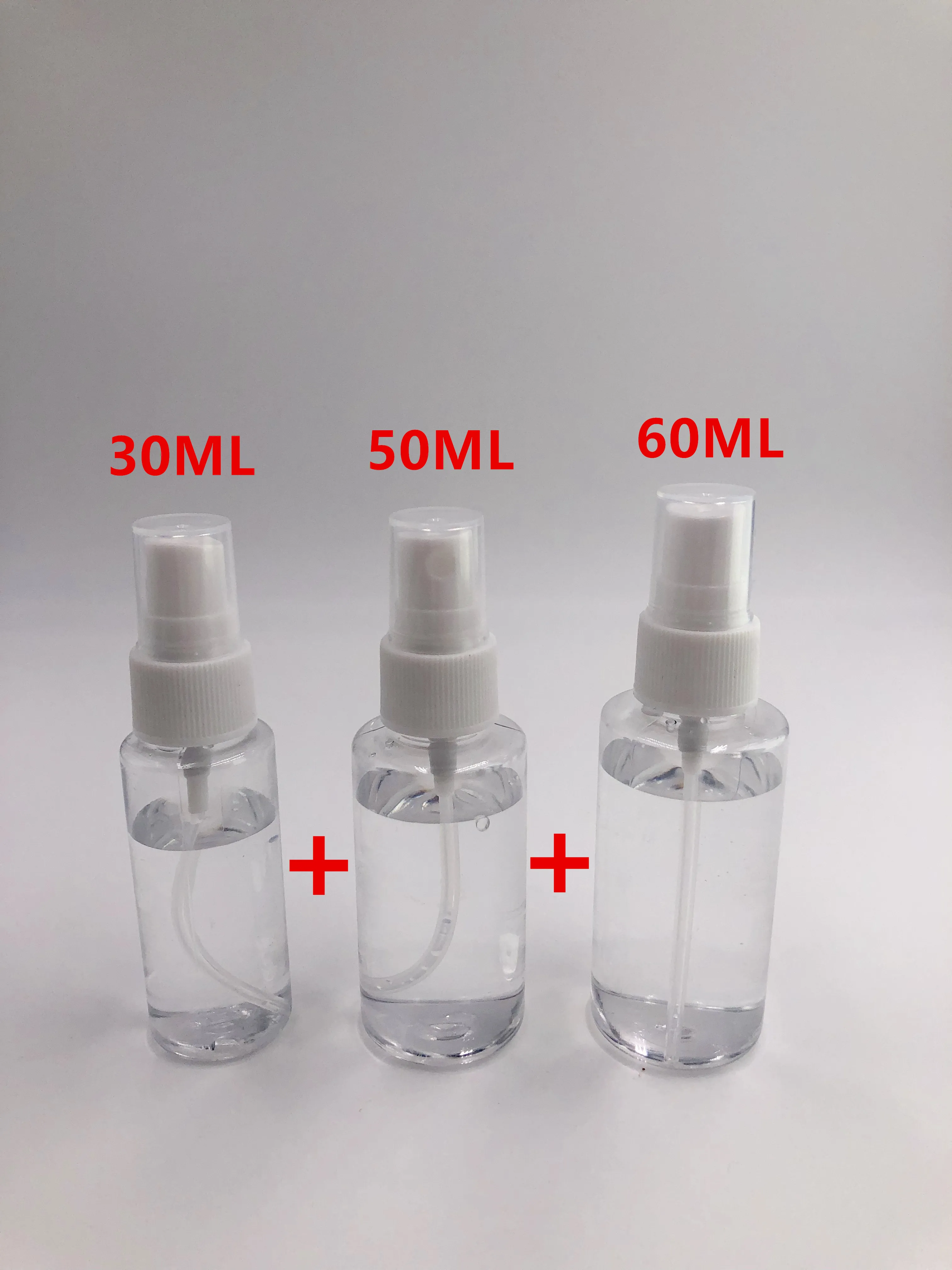 3 шт./компл. прозрачные пустые аэрозольные баллончики 30 мл 50 60 Пластик многоразове