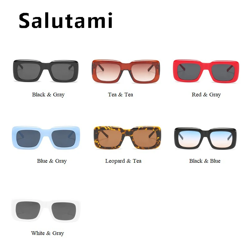 

Vintage Small Square Blue Black Gradient Sunglasses For Women 23020 New Brand Black Uv400 Sun Glasses Female Wide Leg Red Shades