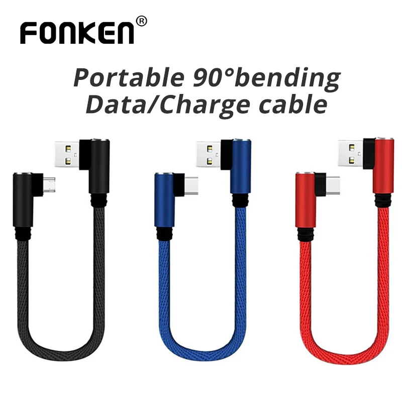 25 см Usb Тип C кабель Портативный Кабель зарядного устройства микро usb Зарядка для