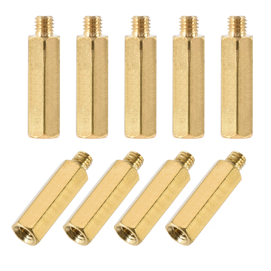 

uxcell 15pcs M5 Male to Female Hex Brass Spacer Standoff for the Industries of Communication Office Equipment Electronics