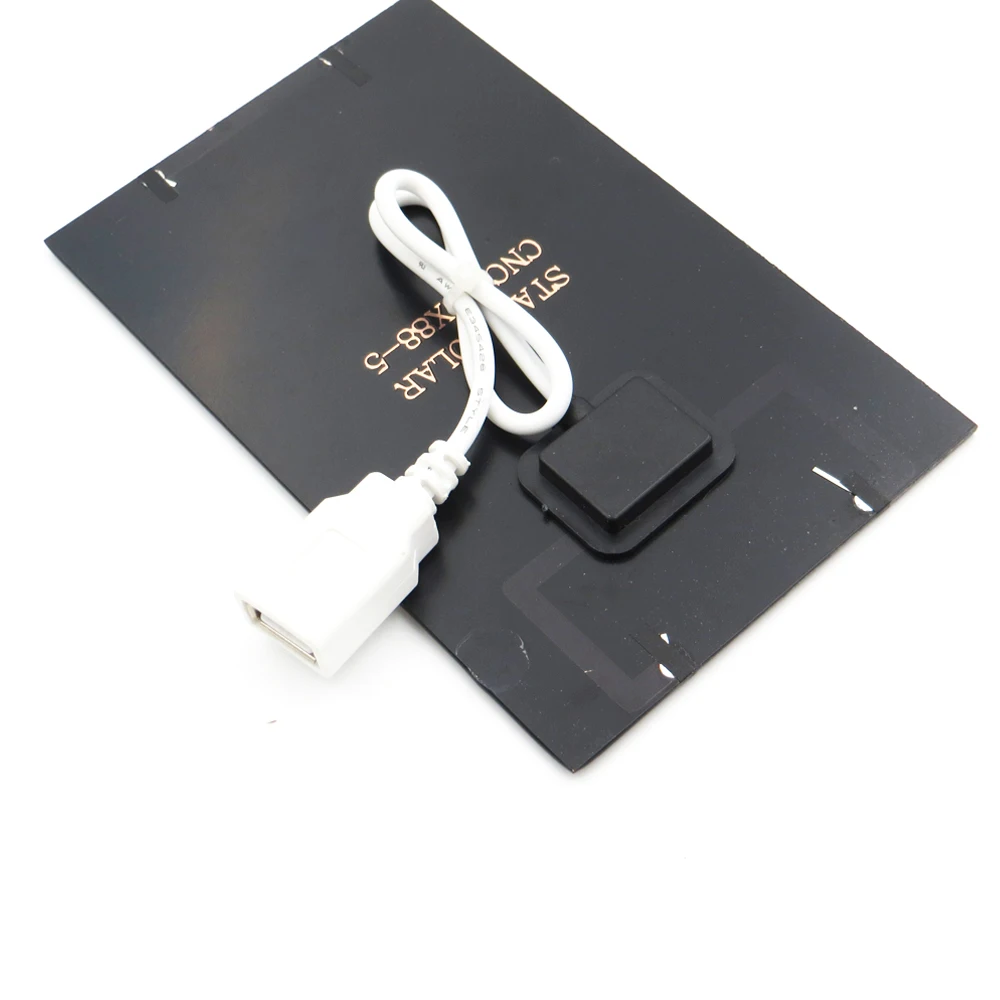 Солнечные батареи 5 в 2 Вт с зарядным устройством USB для литий ионных