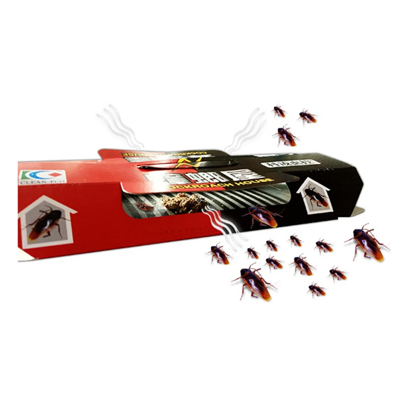 

50Pcs Cockroach Catcher Device Killing Cockroach House Bait Sticky Board Traps Non Toxic Super Sticky Trap Sticker Household