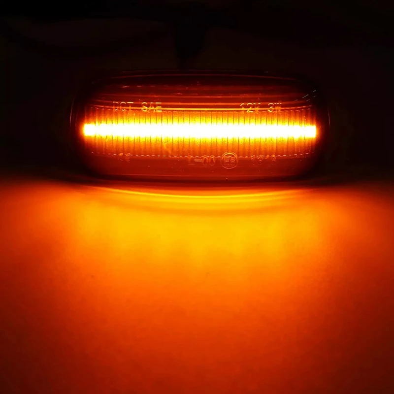

for- A3 S3 8P A4 S4 RS4 B6 B7 B8 A6 S6 RS6 C5 C7 Car Smoked LED Dynamic Side Marker Light Turn Signal Blinker