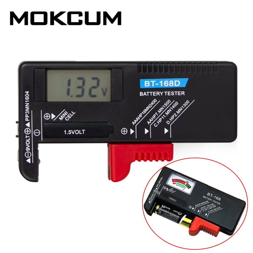 Тестер батареи Цифровой BT 168 емкость диагностический инструмент ЖК дисплей