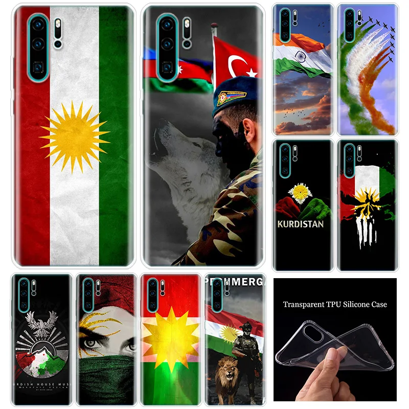Мягкий силиконовый чехол для телефона с флагом Курдистана Huawei Honor 10 9 20 Lite Y5 Y6 Y7 Y9