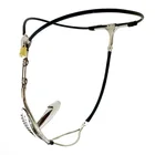 Женский пояс верности из нержавеющей стали и силикона, розовое, черное нижнее белье, страпон с замком, вагинальные штаны, фетиш, БДСМ, бондаж, секс-игрушки для женщин