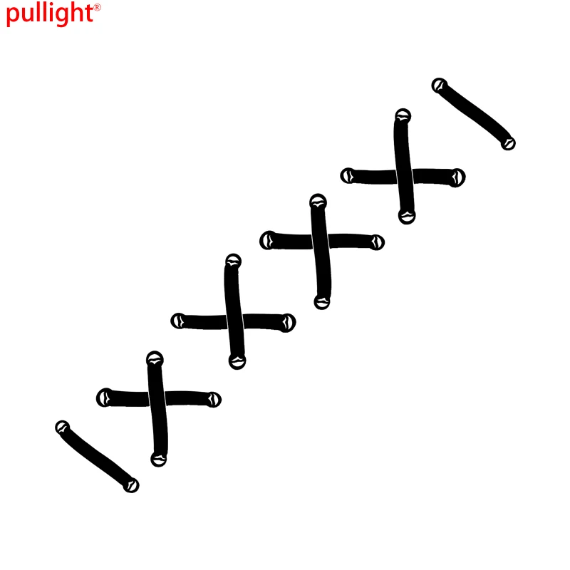 Пластиковый хомутик стежков шнурки наклейка бампера забавные исправить JDM гонка