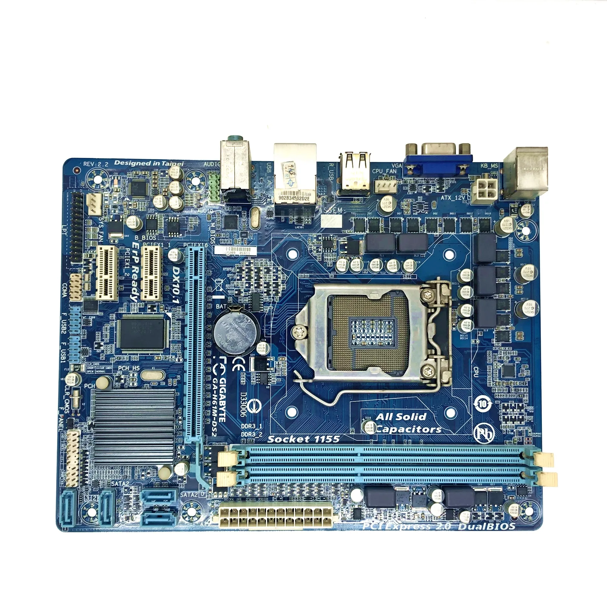 

Desktop Motherboard GIGABYTE GA-H61M-DS2 PC H61 Socket LGA 1155 i3 i5 i7 DDR3 16G uATX UEFI H61M-DS2 Mainboard