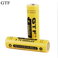 gtf 2 pcs genuine full capacity 3000mah 18650 3 7v rechargeable pcb protected power battery for you