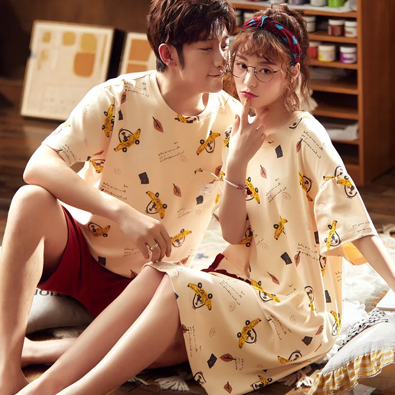 Набор пижам для пар 2020 новый летний пижамный комплект мужчин и мужской женский