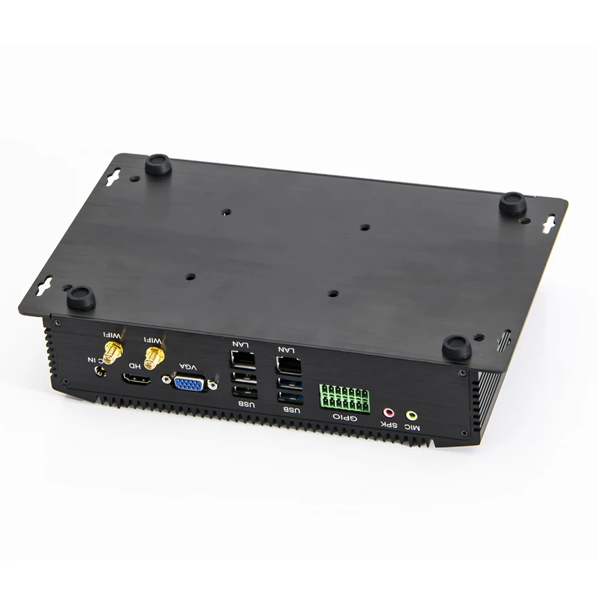 Новейший безвентиляторный мини-ПК с 6 * COM GPIO SIM Intel двухъядерный i7 4500U i5 4200U
