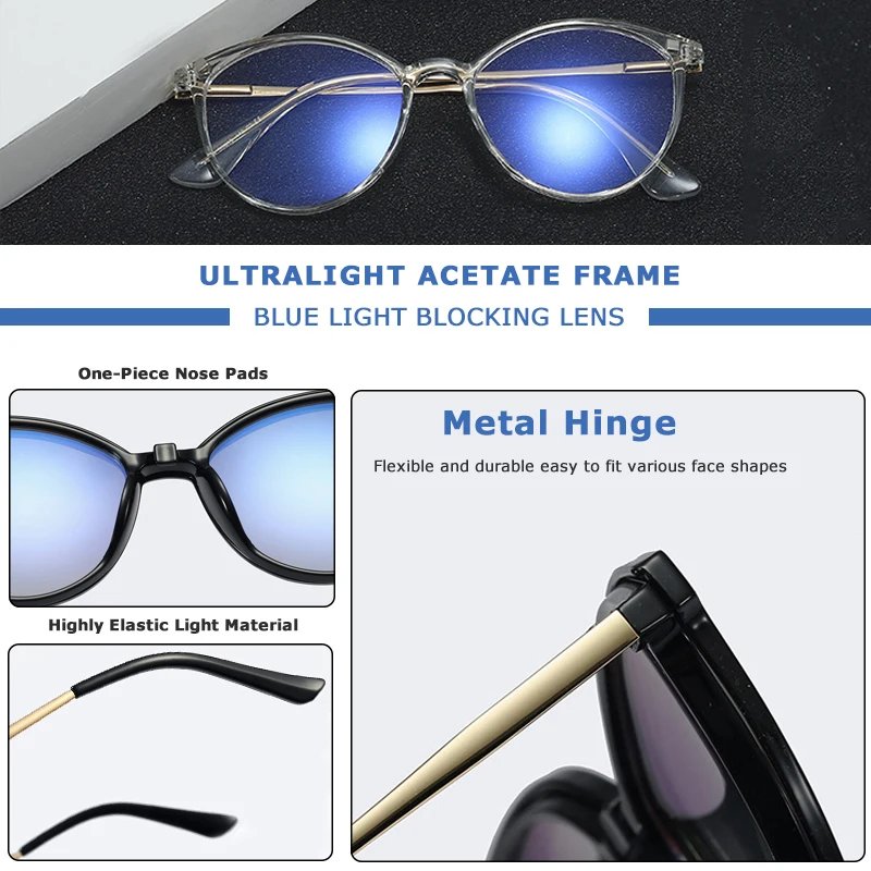 Круглые поляризационные солнцезащитные очки CRIXALIS с магнитной застежкой для