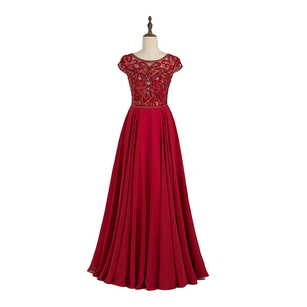 

2019 Long tulle Prom Dresses floor length major beading with Crystal sleeveless Sexy V back Special Occasion formal party wear