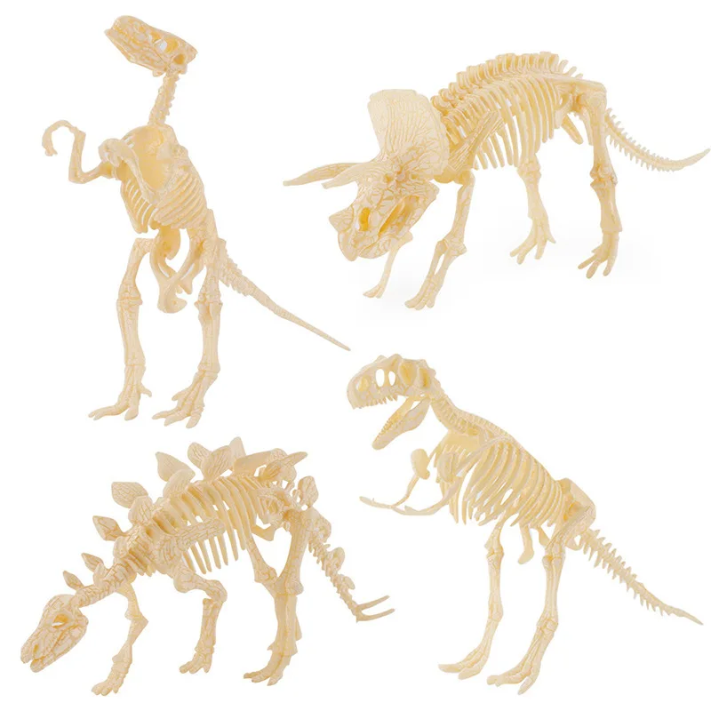 

New Dinosaur Toys Fossil Skeleton Simulation Model Set Mini Action Figure Educational Creative Collection Toy For Children