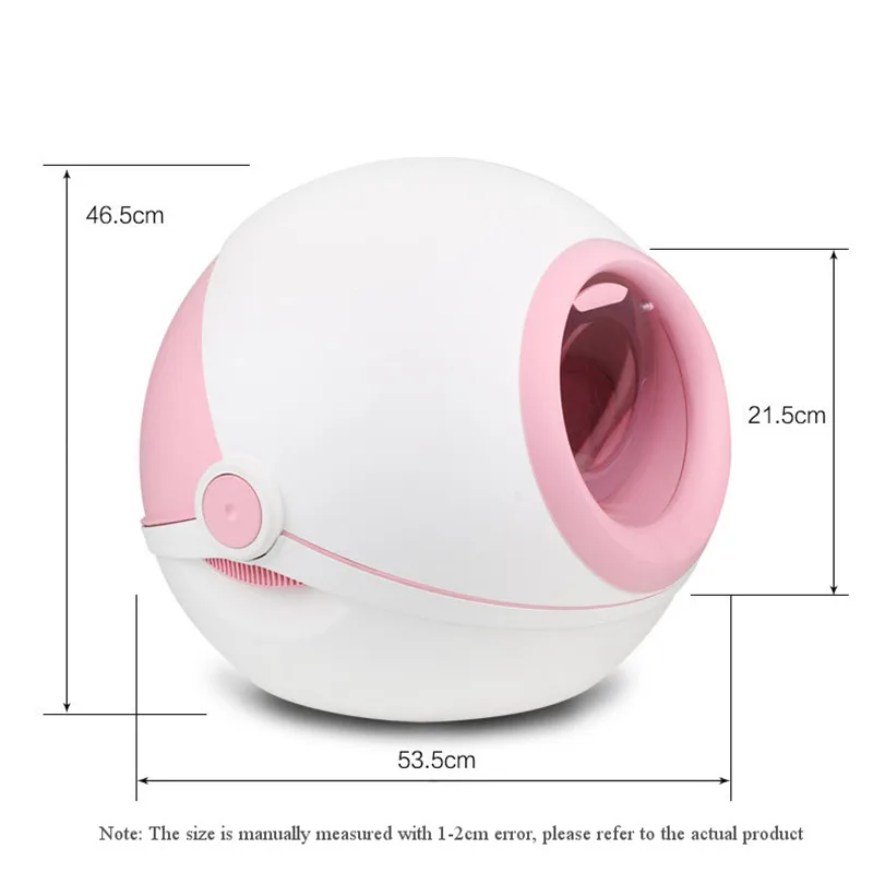 

Pets Bedpan Cat Litter Box Fully Enclosed Cats Toilet Splash-proof Deodorization Cat Toilet High Capacity Cat Litter Tray