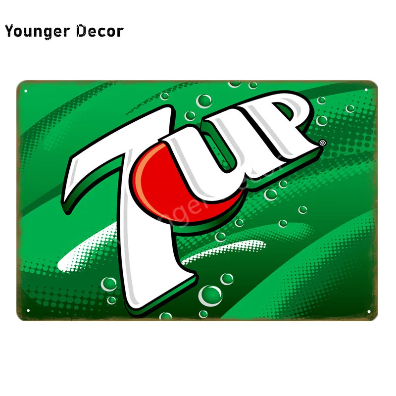 Безалкогольные 7up металлические жестяные знаки 7 UP ВИНТАЖНЫЙ ПЛАКАТ Искусство Настенная Наклейка картина бар паб кафе украшение домашний декор в стиле ретро YI-052