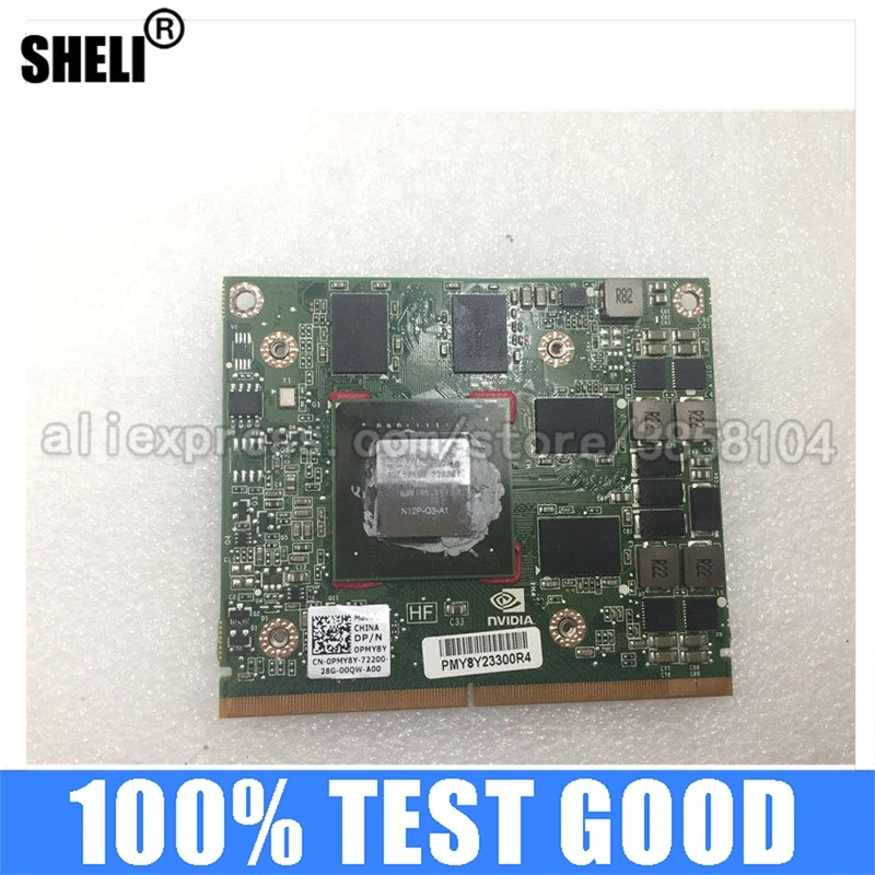 

SHELI for Dell PMY8Y M4600-nvidia-quadro-2000m-2gb-sdram-video-card-graphic DDR3 Inspiron Intel Integrated